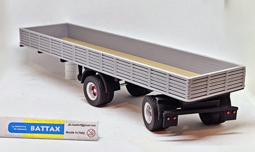 Semi trailer with 2 - #, semi-trailer