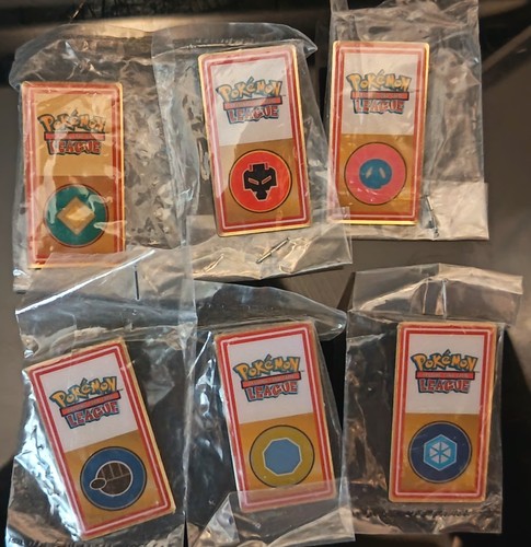 Pokemon gym badges - x6, new