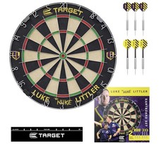 Target Luke 'THE NUKE' Littler Dart Board Set with 2 Sets of Darts