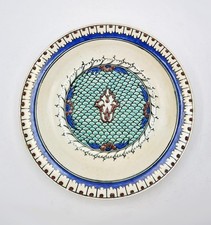 FINE ISLAMIC MARKET SAMSON OTTOMAN IZNIK STYLE POTTERY DISH 19th Century