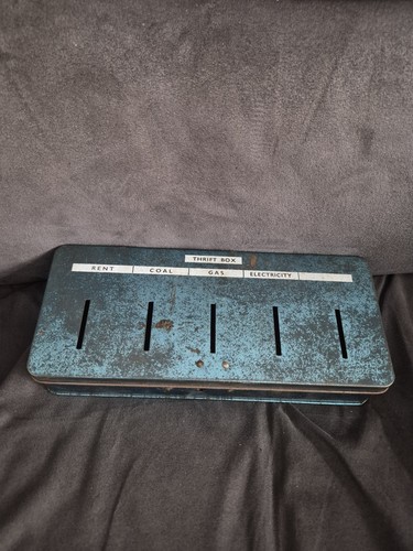 Vintage metal savings - vintage, tin