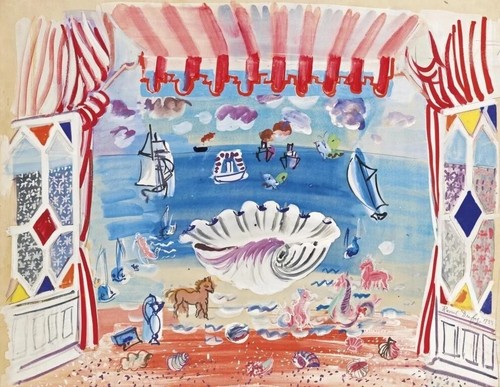 Palm beach raoul dufy - beach, 1933