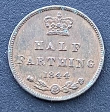 Nice 1844 Half Farthing