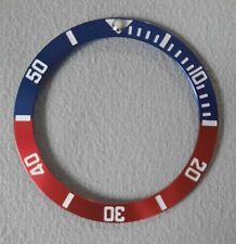 38mm Bezel insert For Divers Watch Rolex Seiko SKX SRPD Pepsi Red Blue Aluminium