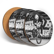 4 x Coasters  - BW - BMX Bike