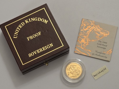 1999 proof full gold sovereign - 1999,