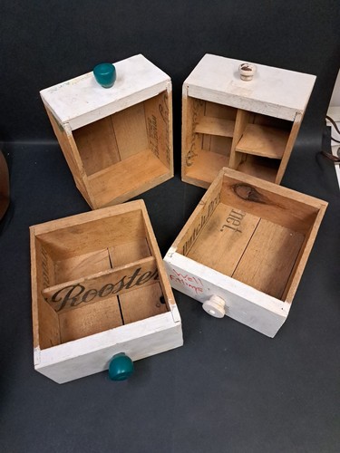 Vintage handmade drawer boxes - handmade,