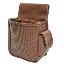 Genuine Leather Hunting Cartridge Pouch Shotgun Ammo Pouch Shell Holder Bag