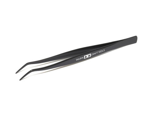 Angled tweezers tamiya genuine - angled,