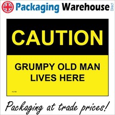HU180 CAUTION GRUMPY OLD MAN