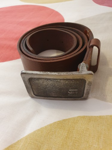 Gstar brown leather belt 38 - brown,