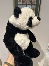 Vintage Panda Bear Black White