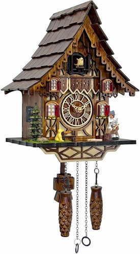 Cuckoo clock black - clock, |