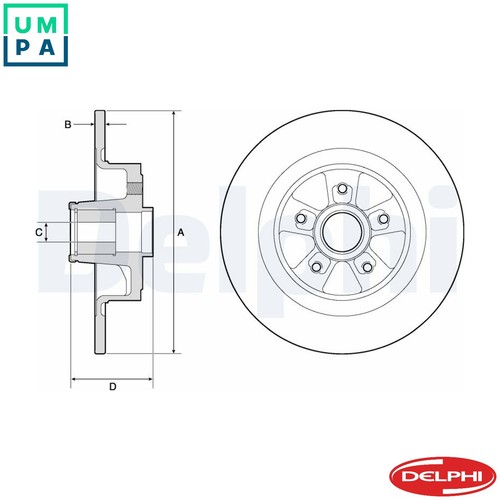Brake disc bg9136rs for - bg9136rs,