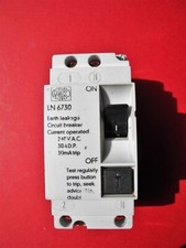 Vintage RCD MK LN 6730 30mA 30A Earth Leakage Circuit Breaker Old Style