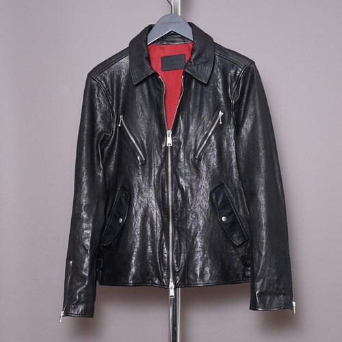 All saints leather jacket mens - jacket,