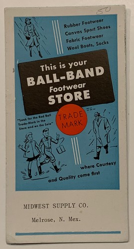 1950s ink blotter - blotter, card
