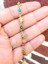 Evil Eye Elephant Bracelet