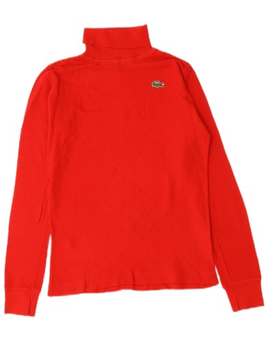Lacoste girls roll neck jumper - neck,