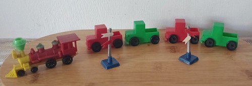 Vintage plastic toy train - toy, made