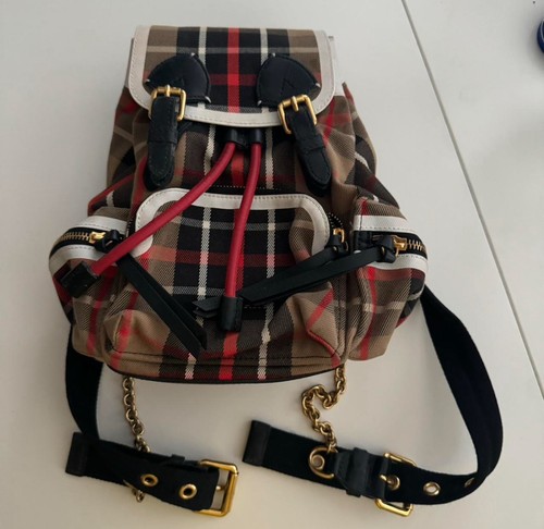 Burberry check mini rucksack - check,