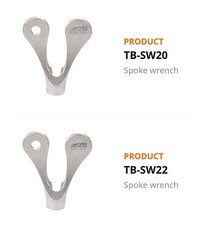 Ergo Premium Sided Style Spoke Key Wrench Pair Super B 3.2 3.5mm Bicycle Tool