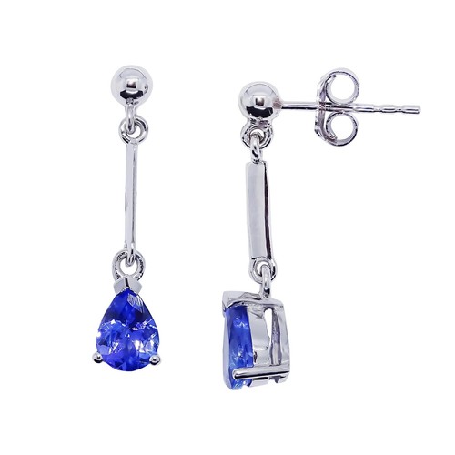 9ct white gold - 9ct, pear