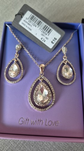 Teardrop necklace matching - teardrop,