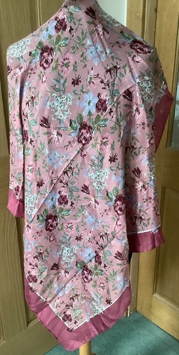 Vintage silk floral square - vintage,