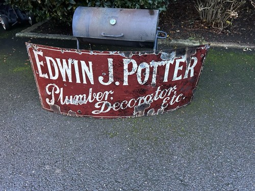 Enamel sign long - 5, j