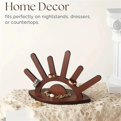 Wooden jewelry display stand - wooden,