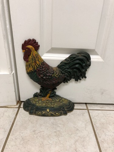 Cast iron large rooster - iron,