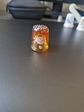 Vintage Glass Thimble No Chips In Great Condition