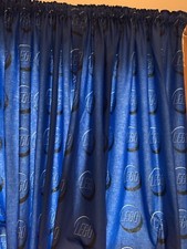 Next lego blue curtains 53x72” UK