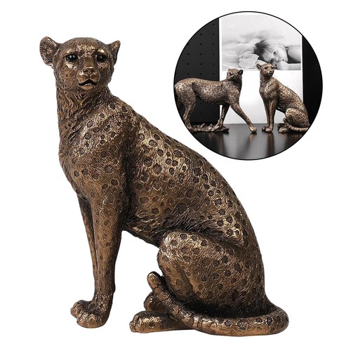 Leopard statue decor crafted - leopard,