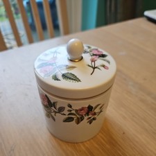 Wedgewood Hathaway Rose Pattern 4 inch Lidded Jam Pot