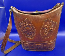 Vintage Retro Tooled Leather