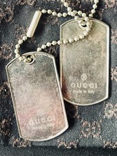 VINTAGE Gucci Double Dog Tag