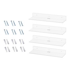 Transparent Acrylic Floating Shelves for Storage Multi-Functional Holder Rack