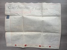 St George Middlesex Vellum Indenture Land Deed 1810 Norris to Richards Seals