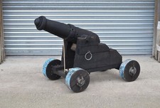 decorative large wooden cannon cool well made garden/film/crazy golf decoration