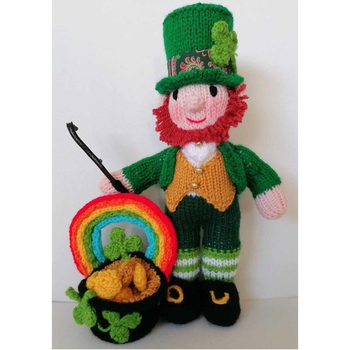 Irish leprechaun knitting - leprechaun,
