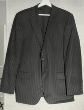Lagerfeld Black Pinstripe Suit