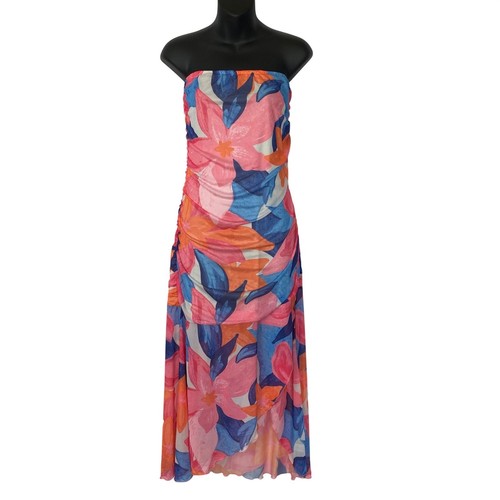 Tropical floral ruched - floral,