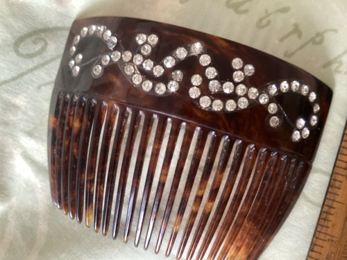 Antique hair comb faux - antique,