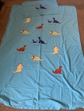 Blue Dinosaur Appliqué Duvet Cover From Next For Singe Bed With Pillow Case