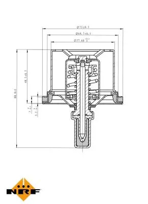 Thermostat without housing