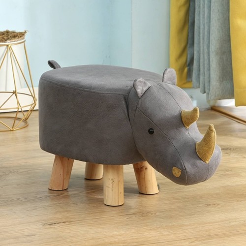 Wooden elephant step stool - elephant,