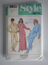 Sewing Pattern Style 3211 Retro Vintage 1980's Jumpsuit Tracksuit, Size 10-12-14