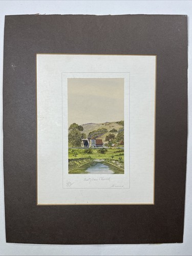 Antique miniature watercolour - antique,